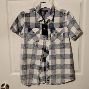 For All Mankind Blue Jean Button Down